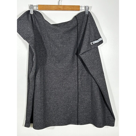 Lululemon Black Houndstooth Vinyasa Scarf Rulu Snap Wrap SO VERSATILE! - Picture 8 of 11